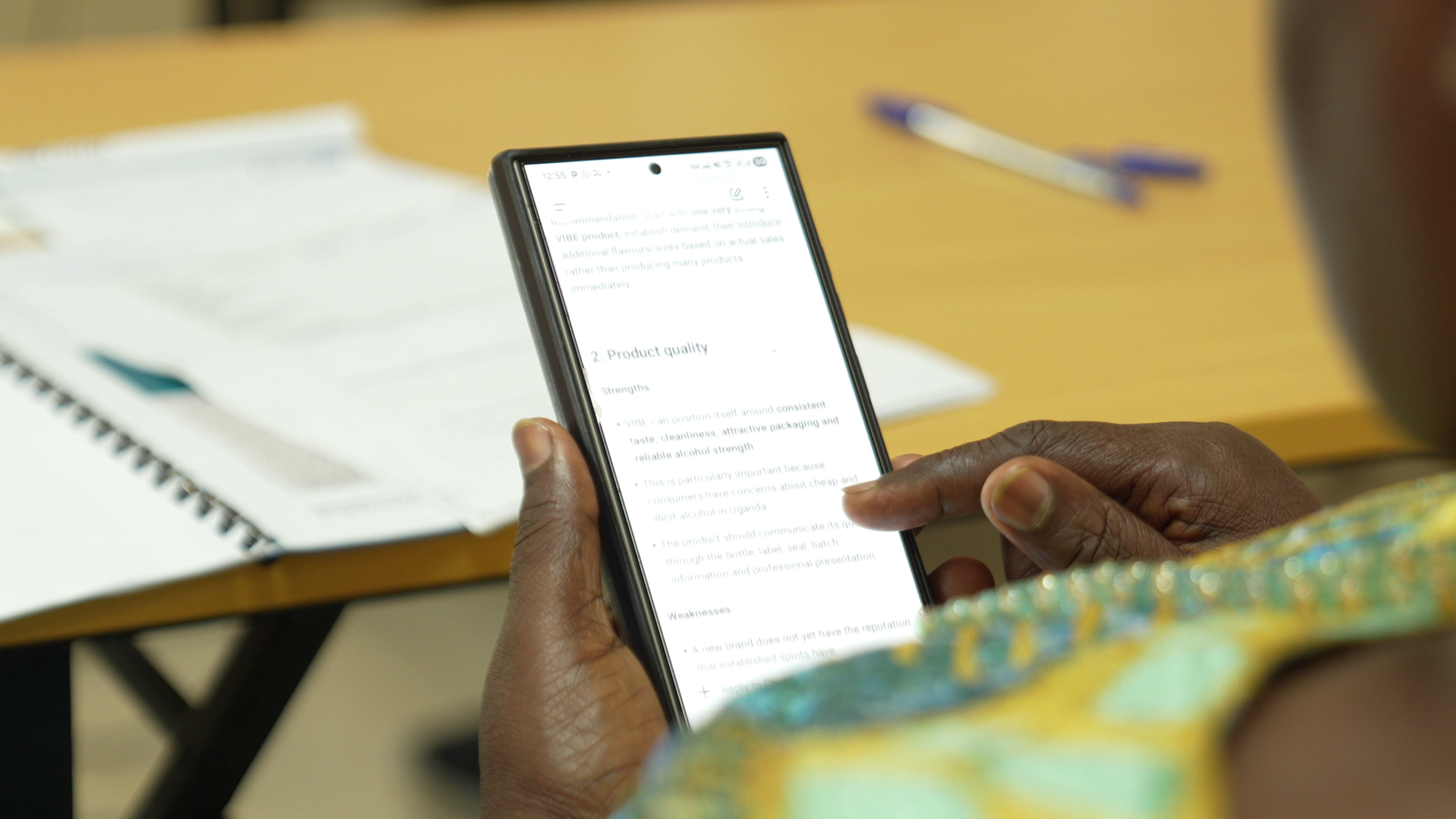 Ugandan entrepreneurs exploring AI during business training